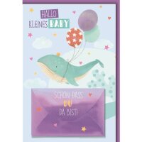 Taufkarte Geldschein geprägt - inkl. Umschlag