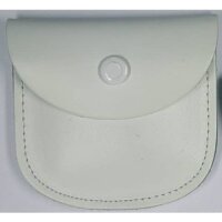 Rosenkranzetui - Leder, 7,5 x 6,5 cm, weiß