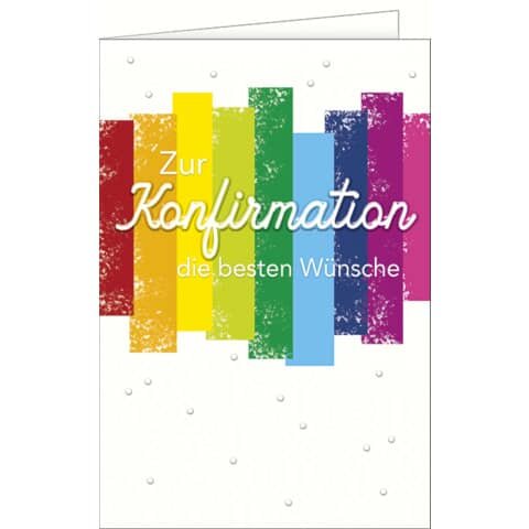 Konfirmationskarte geprägt - inkl. Umschlag