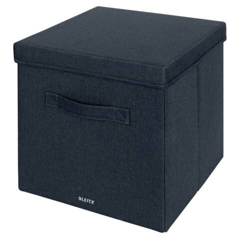 2 LEITZ Aufbewahrungsboxen grau 33,0 x 38,0 x 32,5 cm