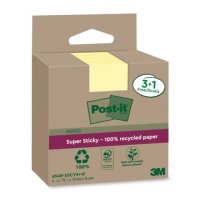 POST-IT Haftnotiz Super Sticky 100% Recycling Notes - 76...