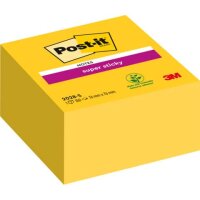 POST-IT Haftnotiz Super Sticky Würfel - 76 x 76 mm,...
