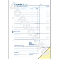 AVERY ZWECKFORM 1743 Kassenbuch Bericht A5 2x40Blatt SD blau