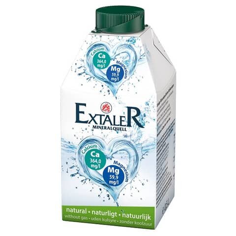 EXTALER Mineralquellwasser naturell - 8 x 0,5L