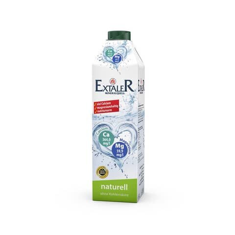 EXTALER Mineralquellwasser naturell - 8 x 1,0L