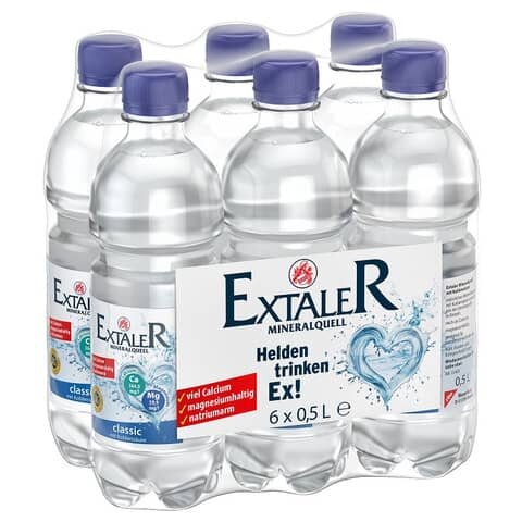 EXTALER Mineralquellwasser classic - 6 x 0,5L