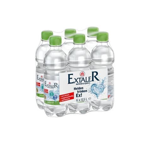 EXTALER Mineralquellwasser naturell - 6 x 0,5L