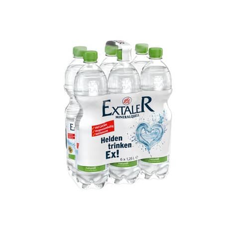 EXTALER Mineralquellwasser naturell -  6 x 1,25L