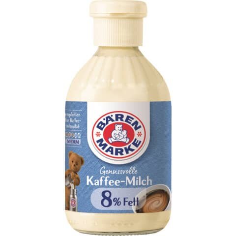 BÄRENMARKE Kaffeesahne Genussvolle Kaffee-Milch 8 % - 340 g