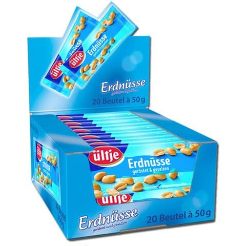 UELTJE ültje geröstet und gesalzen Erdnüsse 20x 50,0 g