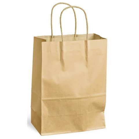 PACK´N POST Tragetasche - 180 x 80 x 240 mm, 300 Stück, braun