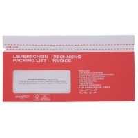 Begleitpapiertaschen mit Aufdruck Lieferschein-Rechnung -...