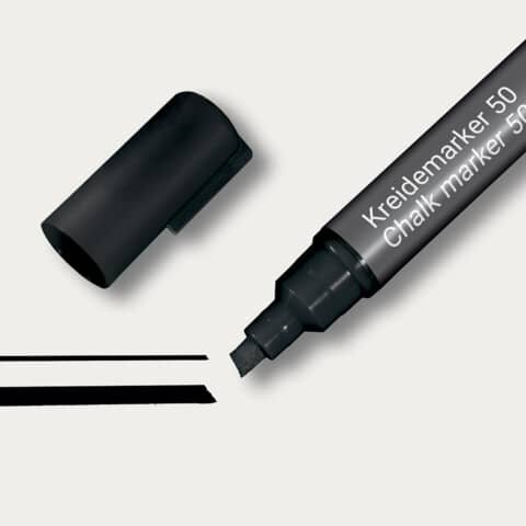 SIGEL Kreidemarker schwarz 1,0 - 5,0 mm, 1 St.
