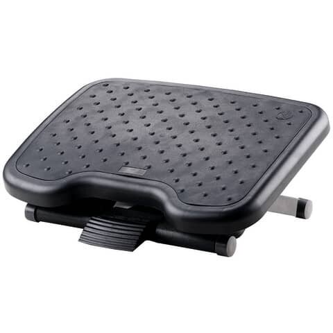 Q-CONNECT Fußstütze, Gummioberfläche, Kunststoff, schwarz