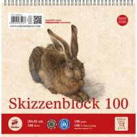 EDITION DÜRER Skizzenblock - Quart 20x20cm, 100...