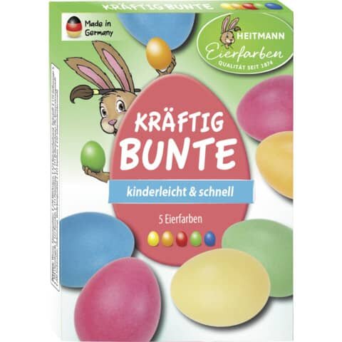 HEITMANN EIERFARBEN Ostereierfarbe Kräftigbunte Eierfarben