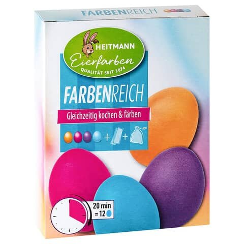 HEITMANN Eierfarben Farbenreich Eierfarben farbsortiert