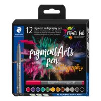 STAEDTLER Fasermaler pigment calligraphy - 12 Farben...