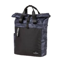 WALKER Rucksack Classic Roll Top - blue camouflage