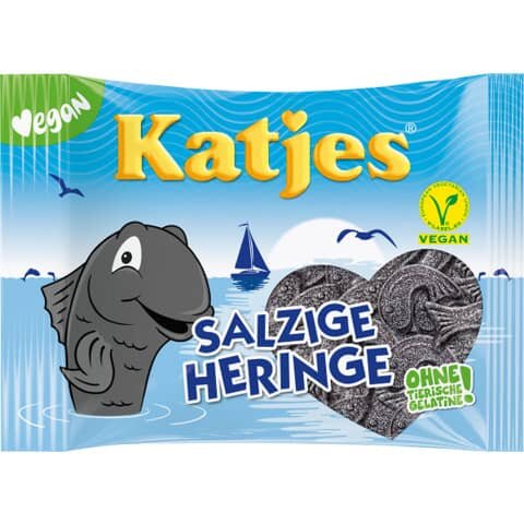 KATJES Lakritz Salzige Heringe 175g vegan
