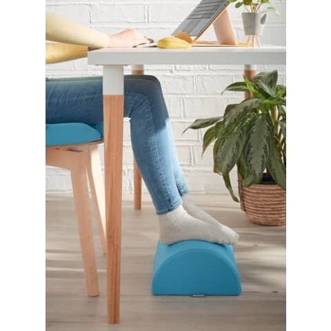 LEITZ Fußstütze Ergo Cosy blau Stoff