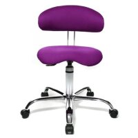 TOPSTAR Drehhocker Sitness 40 mit Lehne - lila,...