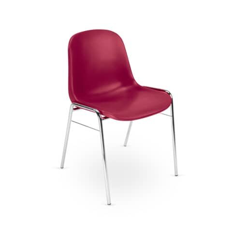 4 Nowy Styl Schalenstühle Beta ROT K30 rot Kunststoff