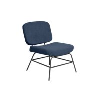PAPERFLOW Sessel CURVE blau schwarz Stoff