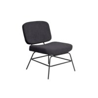 PAPERFLOW Sessel CURVE anthrazit schwarz Stoff