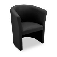 NOWY STYL Clubsessel SP01 1er, Leder, schwarz