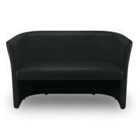 NOWY STYL Clubsessel 2er, Leder, schwarz