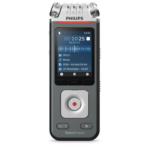 PHILIPS Diktiergerät Digital Voice Tracer, 8 GB, anthrazit
